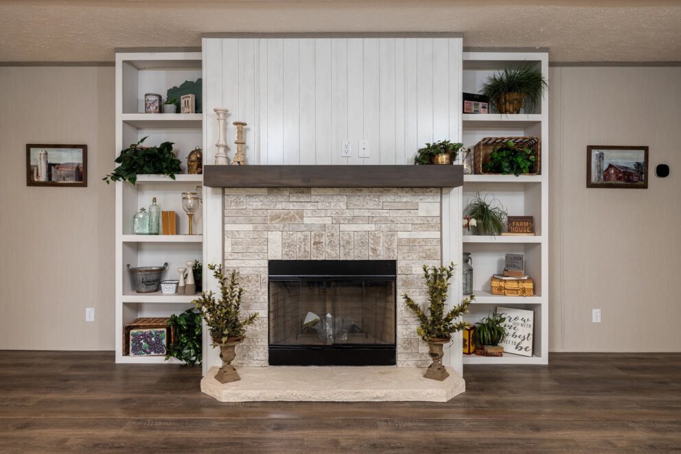 Fireplace with Bookcases